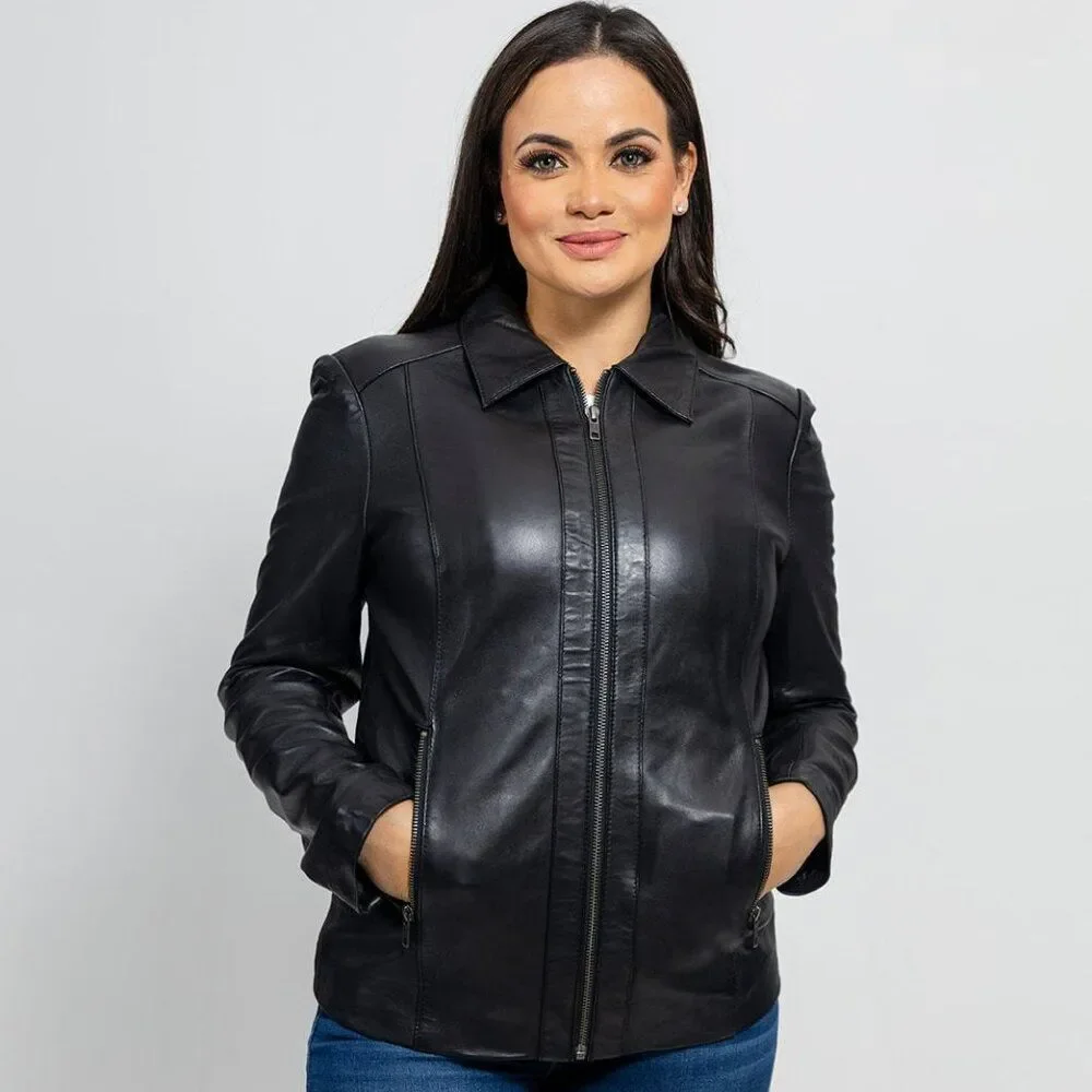 Patricia Womens Fashion Leather Jacket